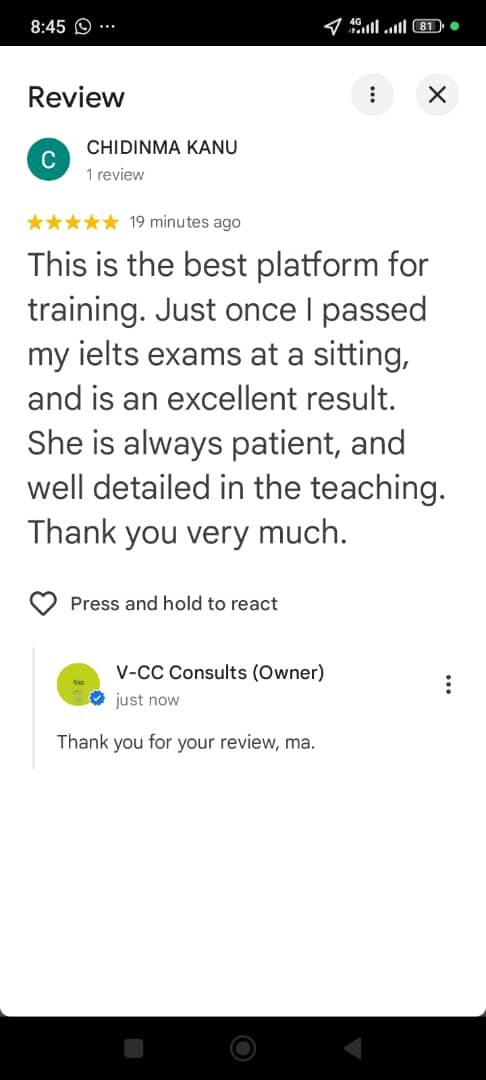 Student review