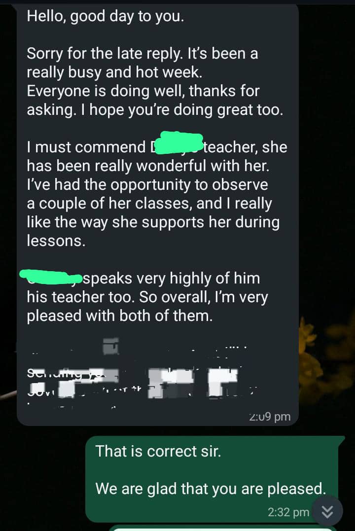Student review