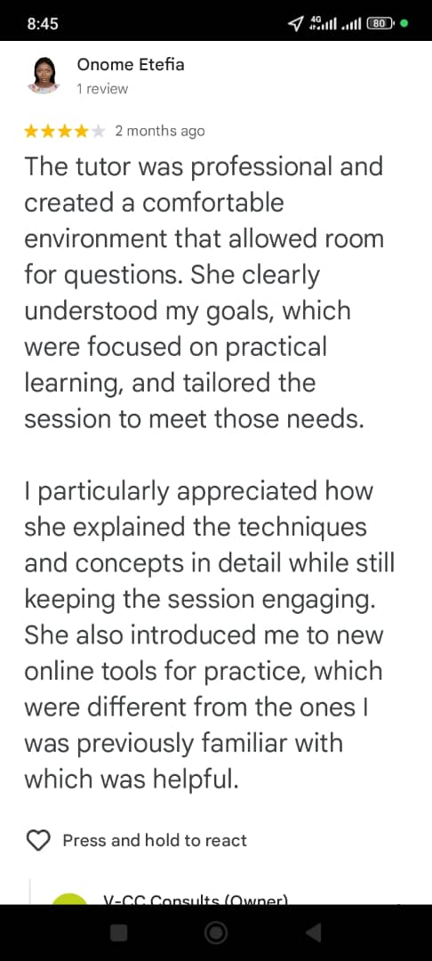 Student review